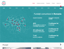 Tablet Screenshot of fundatiicomunitare.ro
